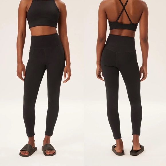 Girlfriend Collective • black Compressive High Rise Leggings yoga hi waisted - Picture 9 of 9
